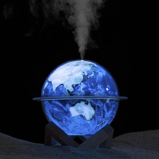 Galaxy USB Humidifier – 3D Planet Design Mini Air Humidifier for Home & Office