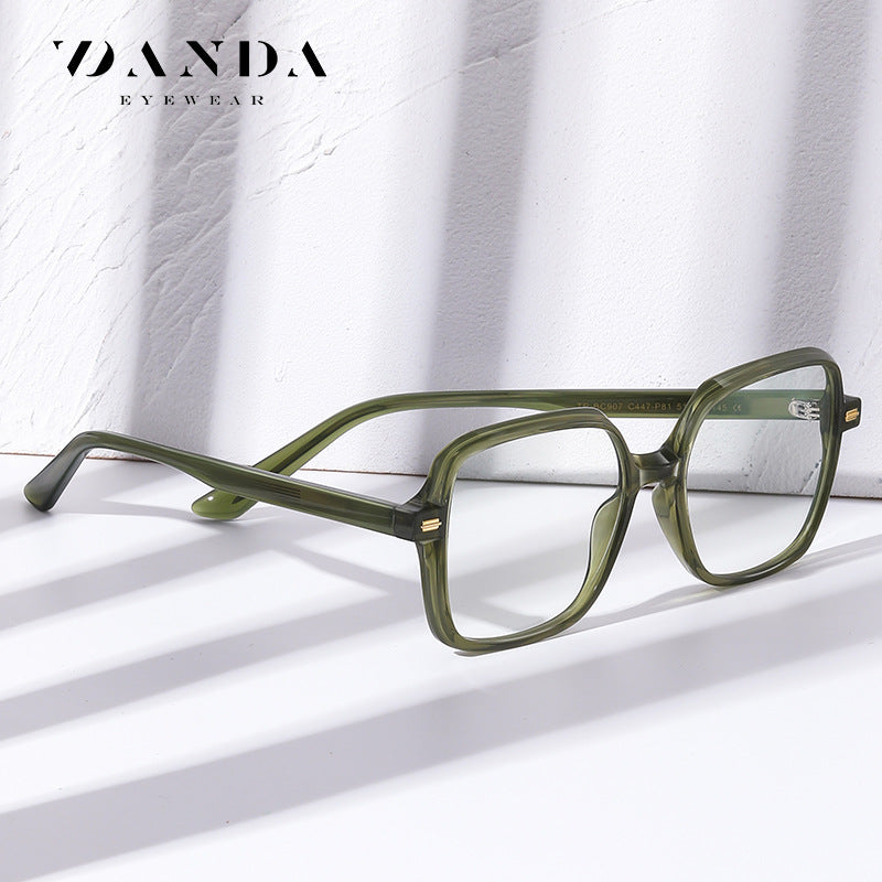 Anti-Blue Light Square Glasses Frame – Unisex 90° Design, Myopia-Ready, Stylish Eyewear