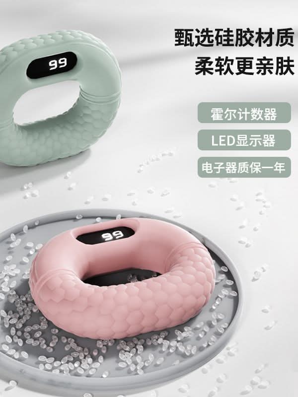 Silicone Hand Grip Strengthener with Counter