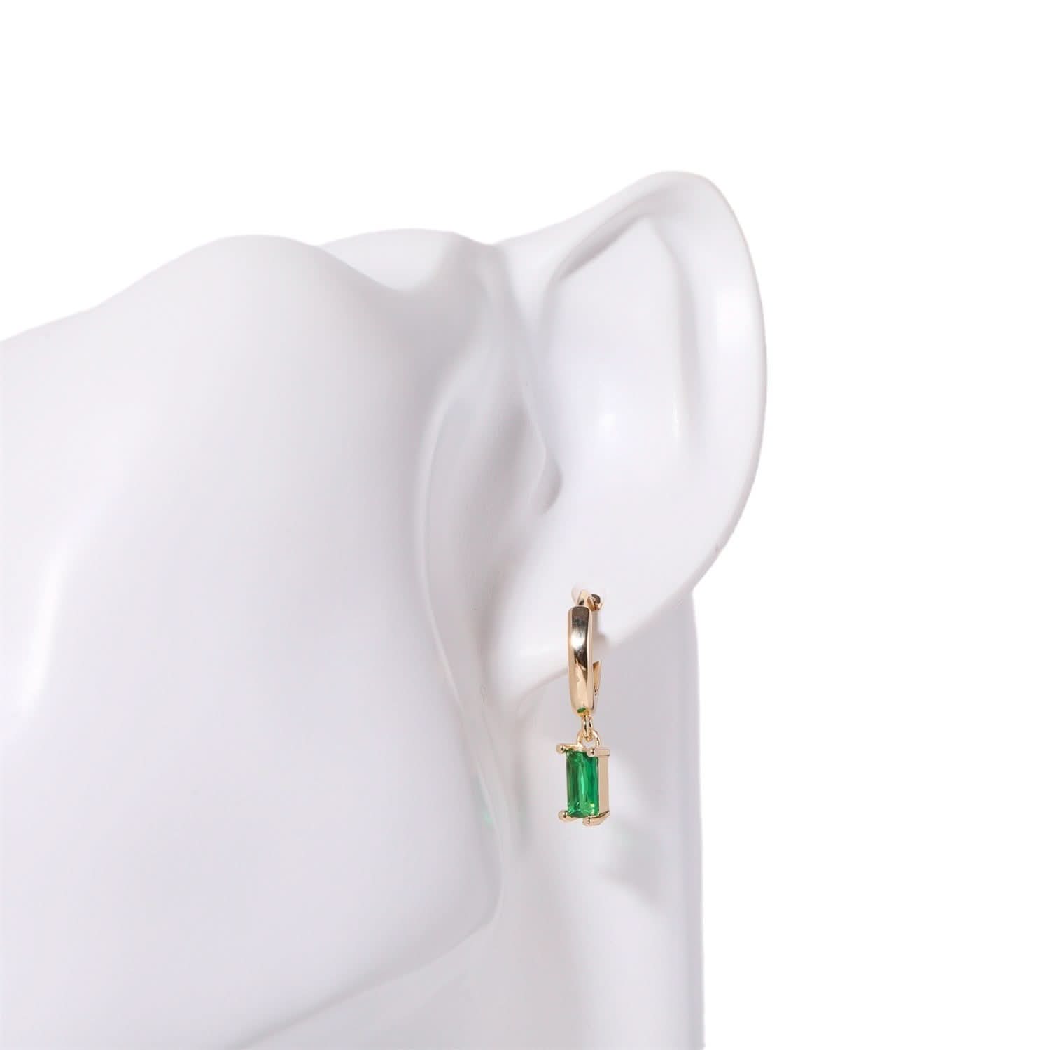 Birthstone Hoop Earrings for Women – Crystal Hoops, Retro Chic Style