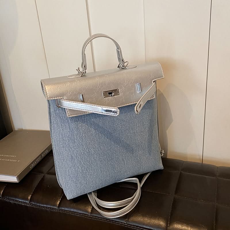 Women's Stylish PU Leather Backpack – College-Style Trendy Bag