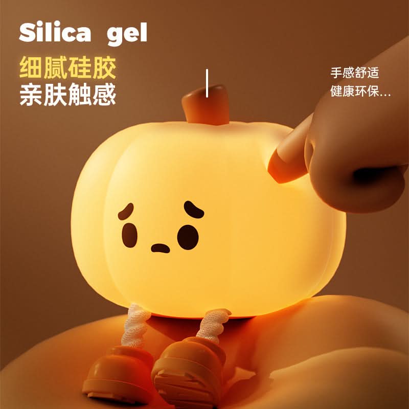 Rechargeable Halloween Pumpkin Night Light – For Kids & Festive Home Décor