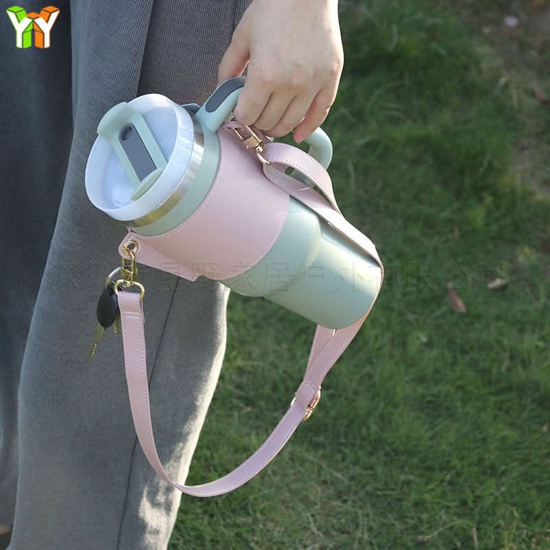 Adjustable Crossbody Cup Holder & Multi-Function Bag