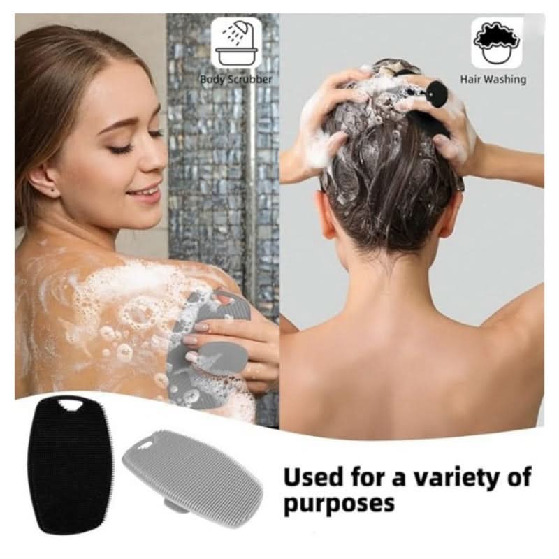 Oval Silicone Exfoliating Bath Brush – Body Scrubber for Deep Cleansing