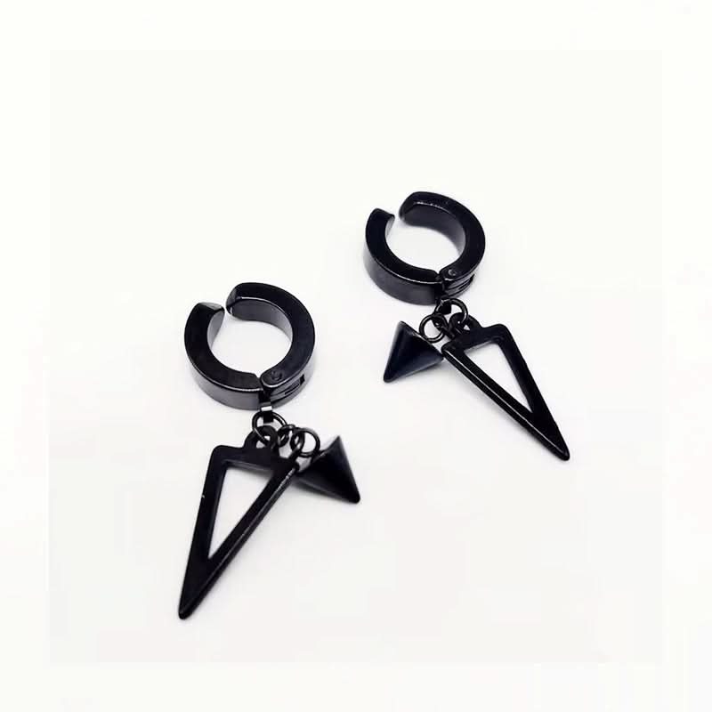 Men's Punk Style Triangle Earrings - Geometric Earrings