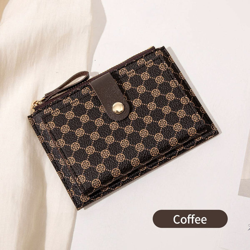 Women's PU Leather Short Wallet – Ultra-Thin Folding Card Holder