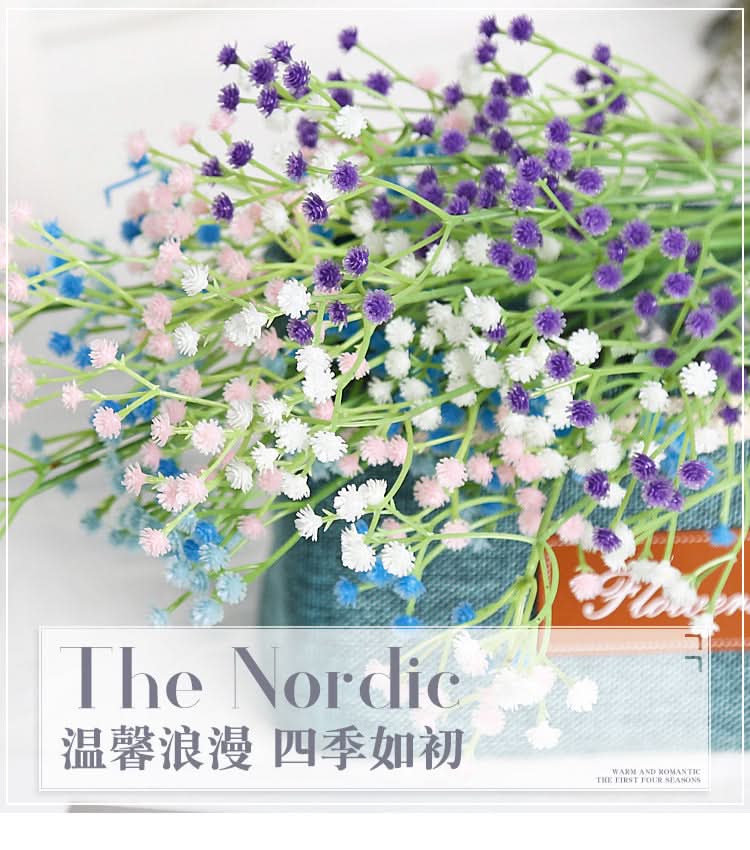 Baby's Breath Artificial Flower Bouquet (Set of 2 pcs.)