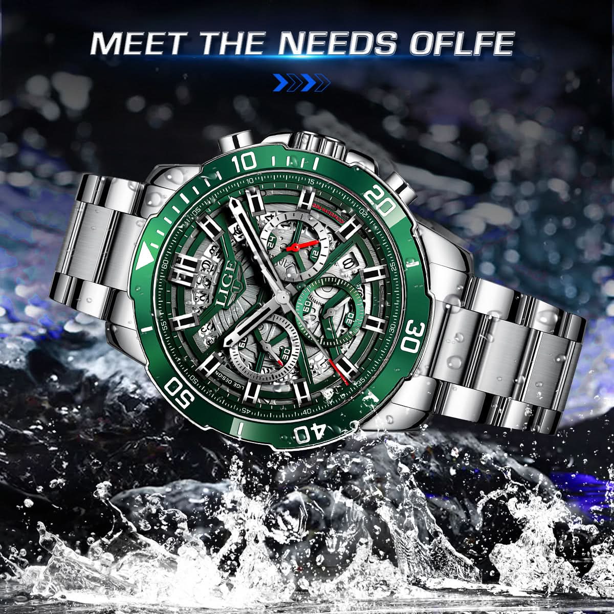 Men’s Luxury Chronograph Quartz Watch - Waterproof