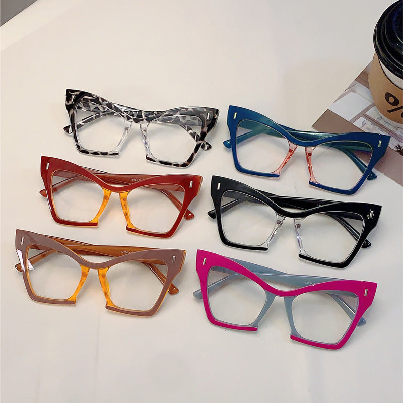 Cat-Eye Glasses – Large Frame Fashion Eyewear for Adults