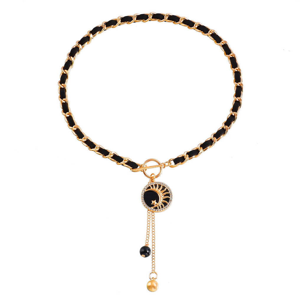Velvet Heart Pendant Necklace for Women – Layered Clavicle Chain Jewelry