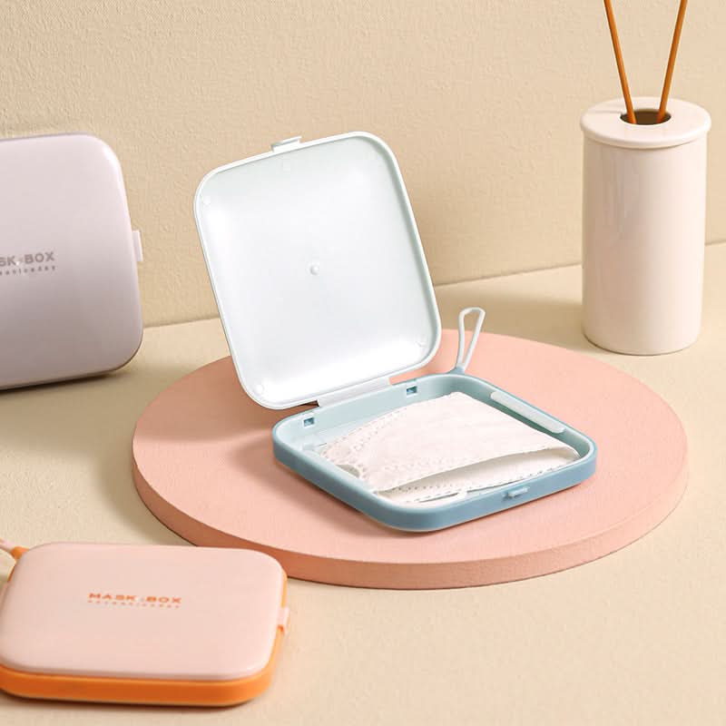 Portable Mask Storage Box – Dustproof & Hygienic Case with Flip Cover