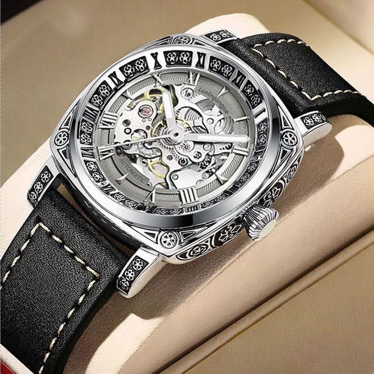 Men’s Luxury Automatic Mechanical Watch – Luminous Business Timepiece with Calendar