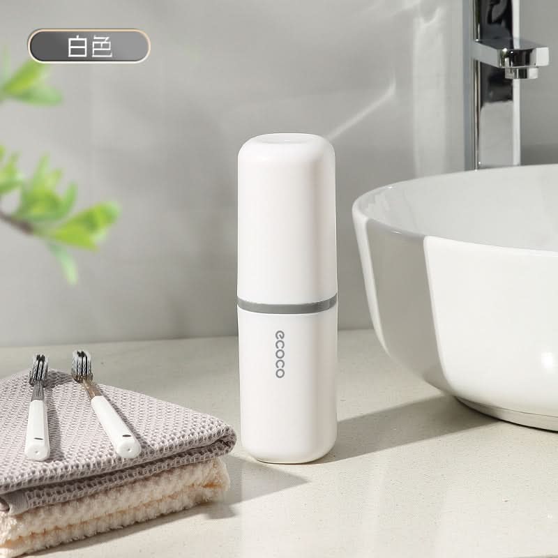 Portable Travel Toothbrush Cup with Storage – Leakproof For Trips & Travel
