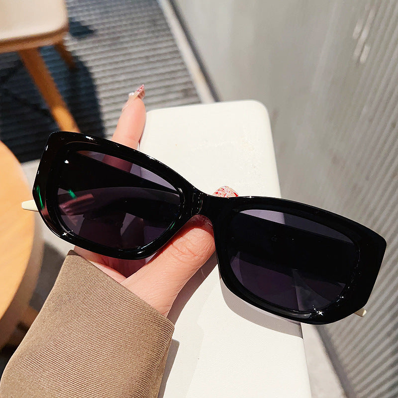 Square Sunglasses for Women – UV400 Blue Retro Fashion Shades for Round Faces