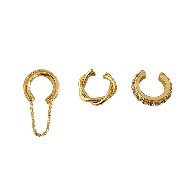 Retro Geometric Ear Cuff for Women – No Piercing Needed