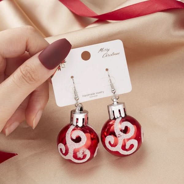 Christmas Snowflake Resin Earrings for Women