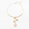 Star & Moon Pendant Necklace for Women – Retro Gold Celestial Jewelry