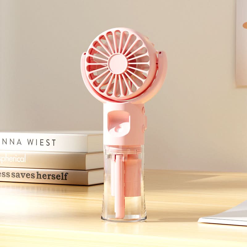 Mini USB Mist Fan – Portable Rechargeable Spray Cooling Fan