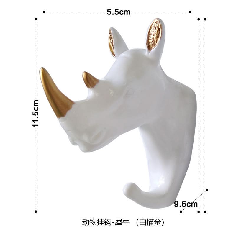 Punch-Free Animal Head Wall Hook – Decorative Deer Head Sticky Hanger