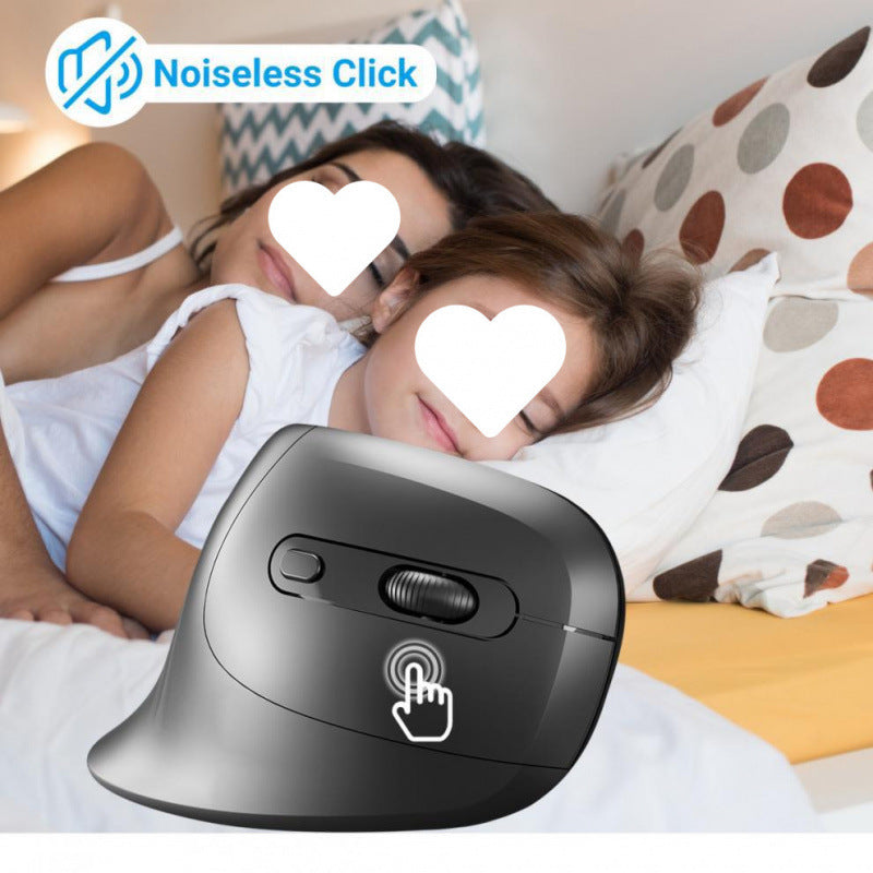 Ergonomic Silent Vertical Mouse – 2.4G Wireless & Wired | Universal Laptop Accessory