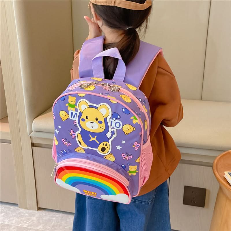 Cute Bunny & Mouse Kindergarten Backpack – Ultra-Light School Bag for Girls