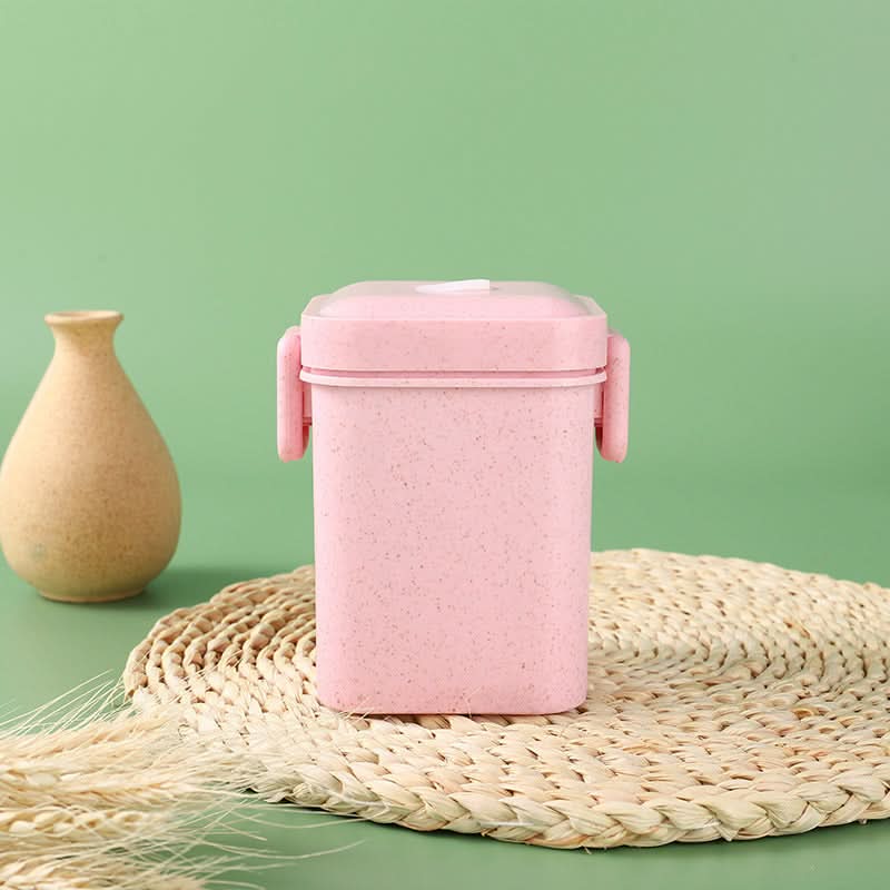 Three-Layer Microwave-Safe Bento Lunch Box with Soup Can – 900ml