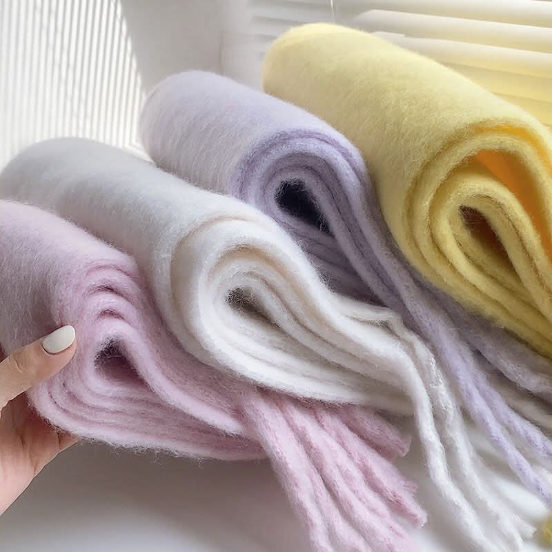 Women's Mohair Winter Scarf – Thick Warm Shawl