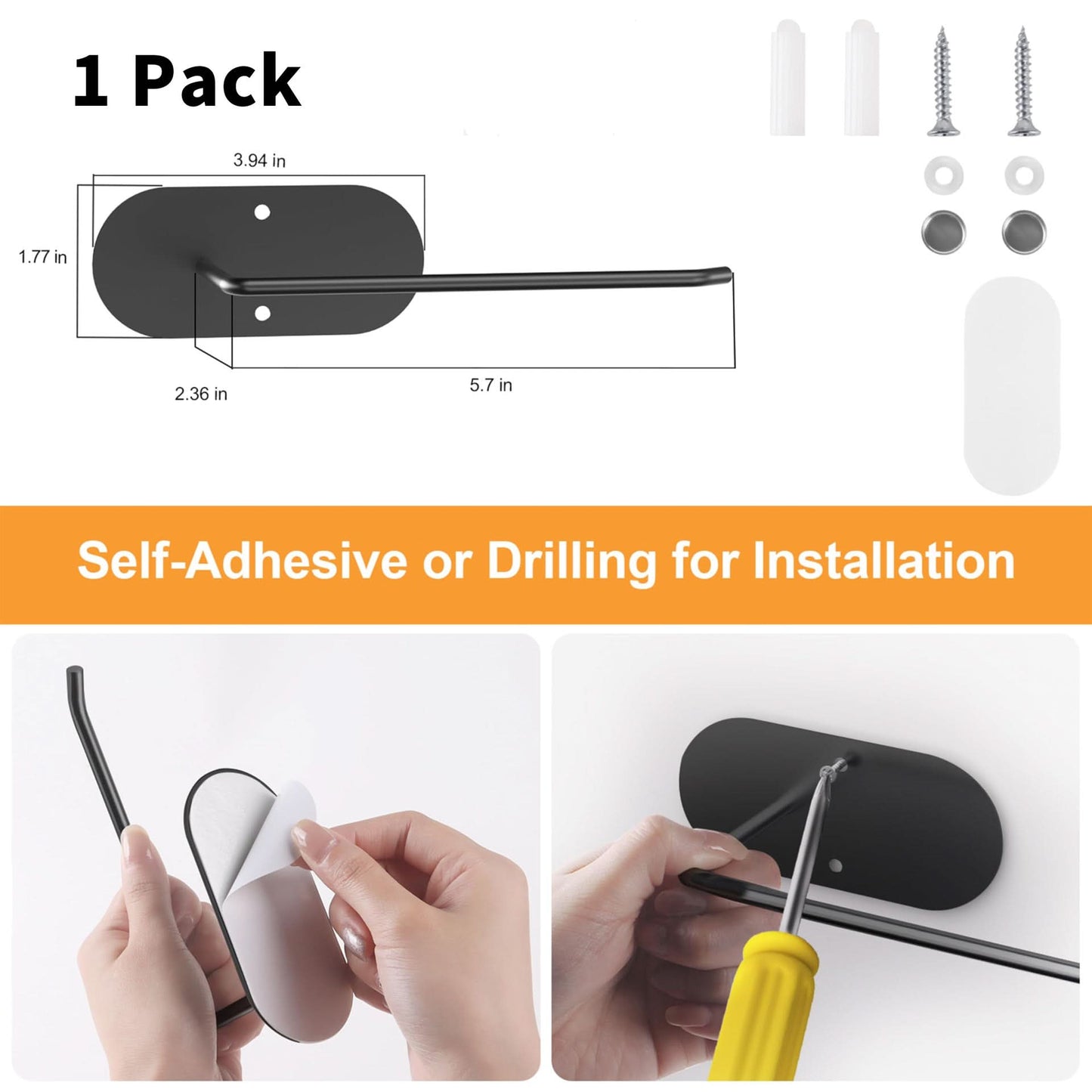 Cup Lid Hook - Paper Towel Rack & Storage Holder