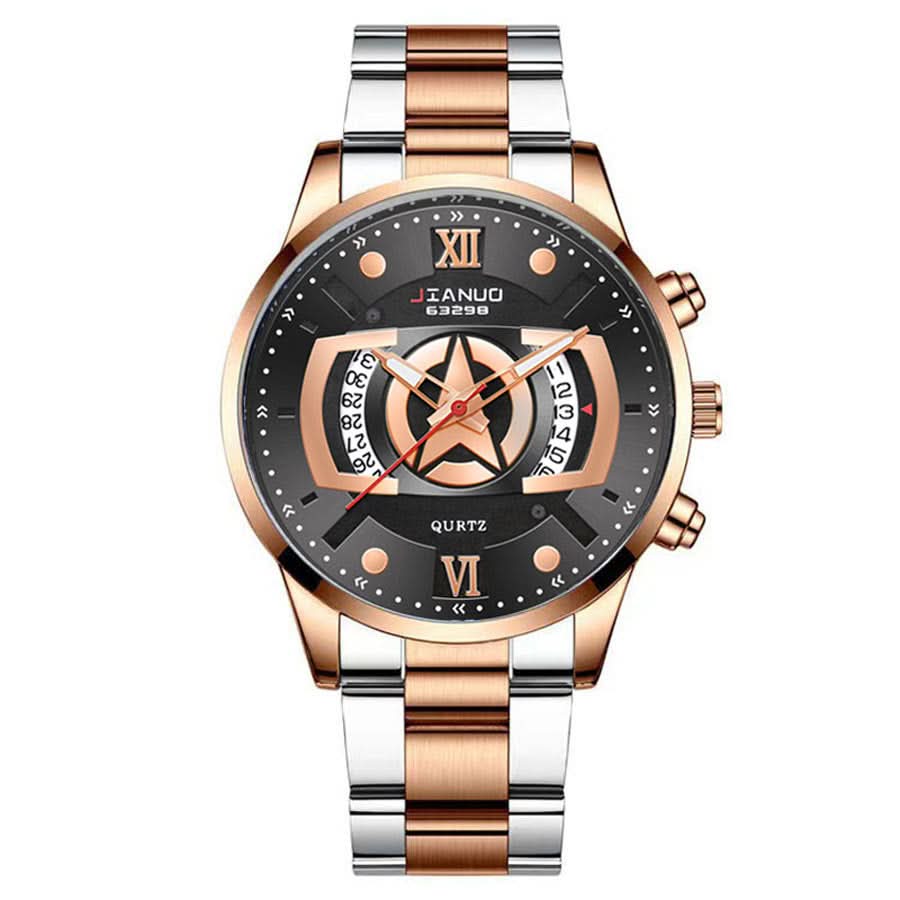 Men's Quartz Business Watch with Calendar
