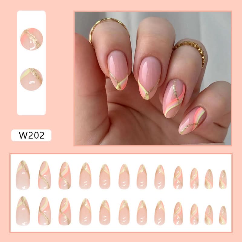 24-Piece Press-On Nails Set – Reusable, Easy Wear & Long-Lasting