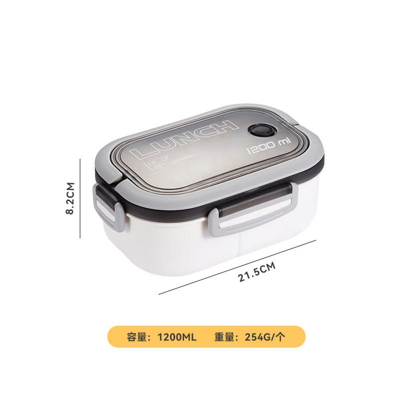 1200ml Microwave-Safe Salad Single Layer Lunch Box – For Students & Office Workers