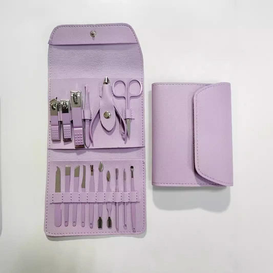 16-Piece Nail Clipper & Manicure Set - Folding Package