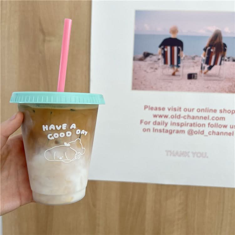 Korean Cartoon Puppy Travel Coffee Tumbler