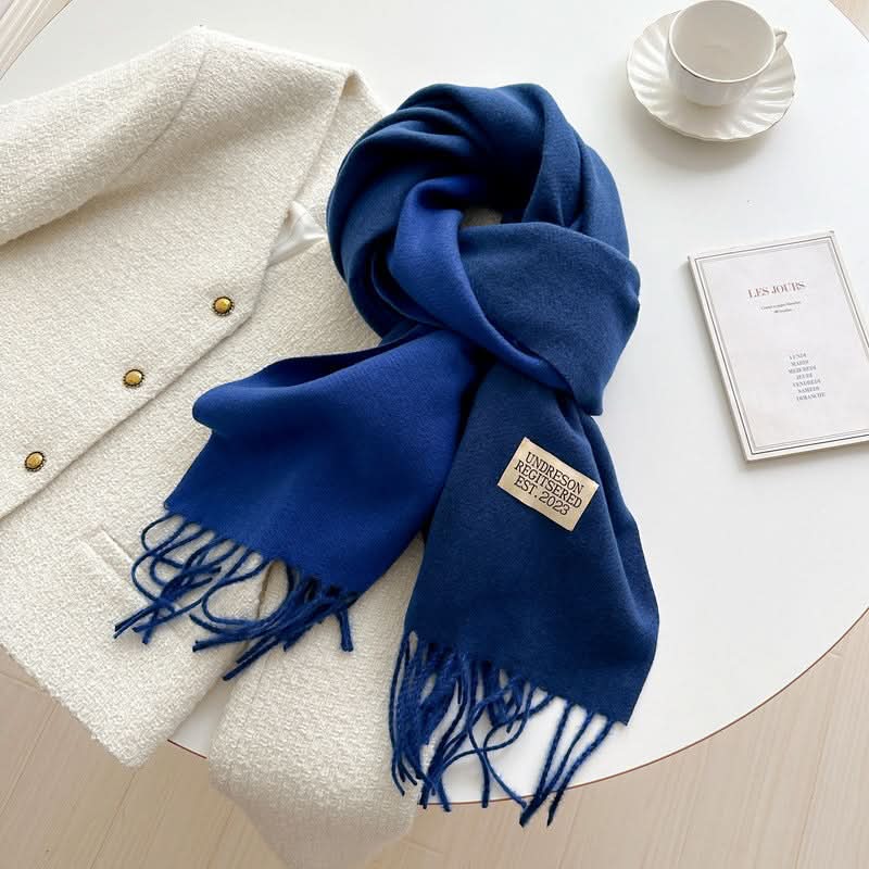 Korean Style Double-Sided Imitation Cashmere Scarf