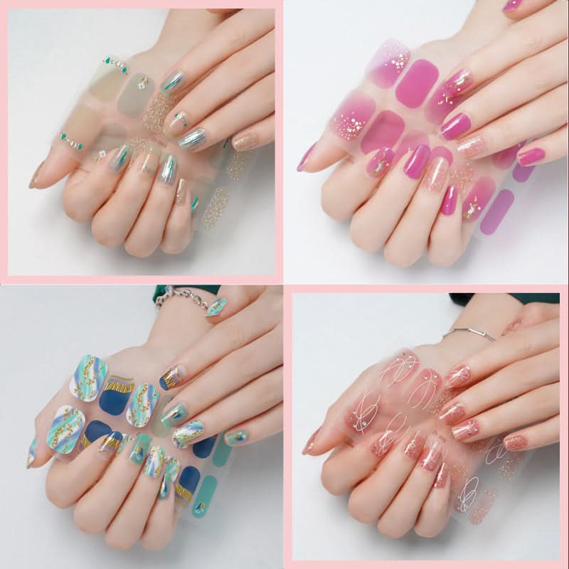 3D Star Diamond Nail Stickers Set