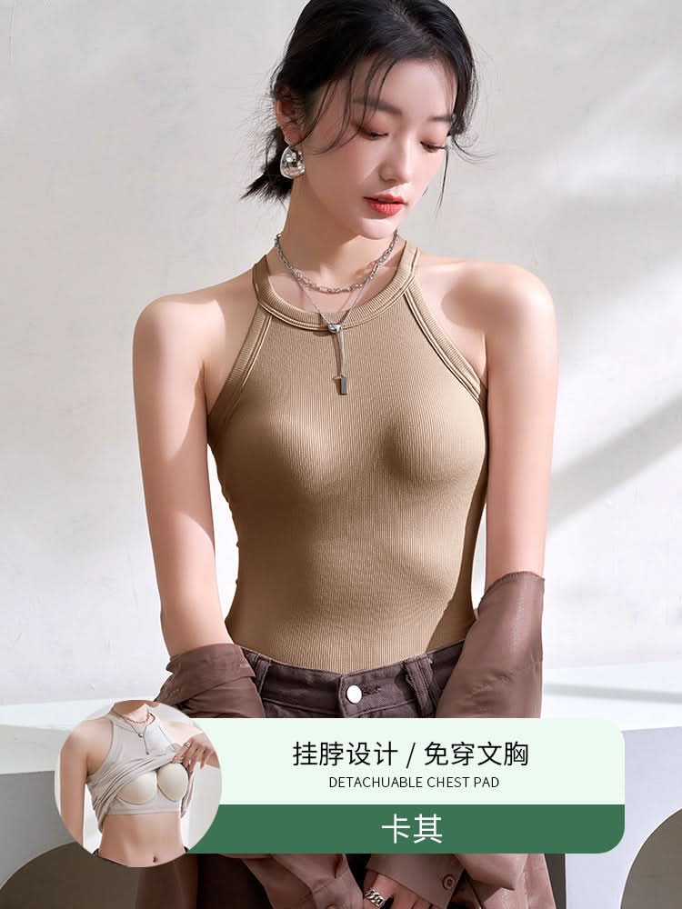 Padded Halter Neck Camisole for Women