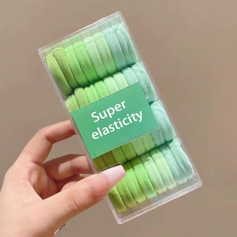 32-Pack High Elastic Hair Ties with Case