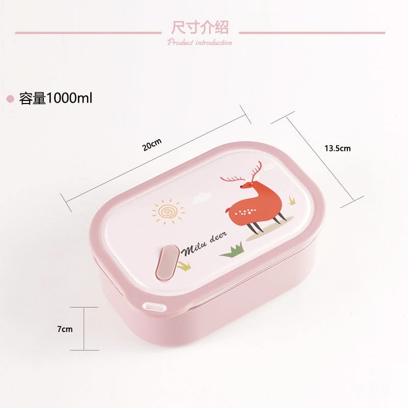304 Stainless Steel Insulated Lunch Box – With 2 Compartments for Kids & Students