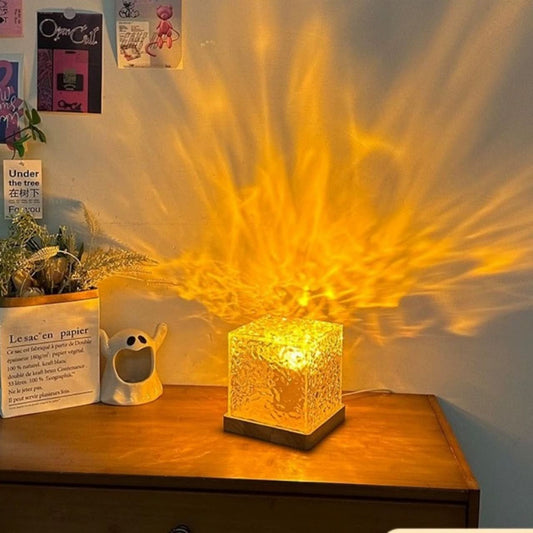 16-Color Dynamic Water Ripple Lamp with Remote Control