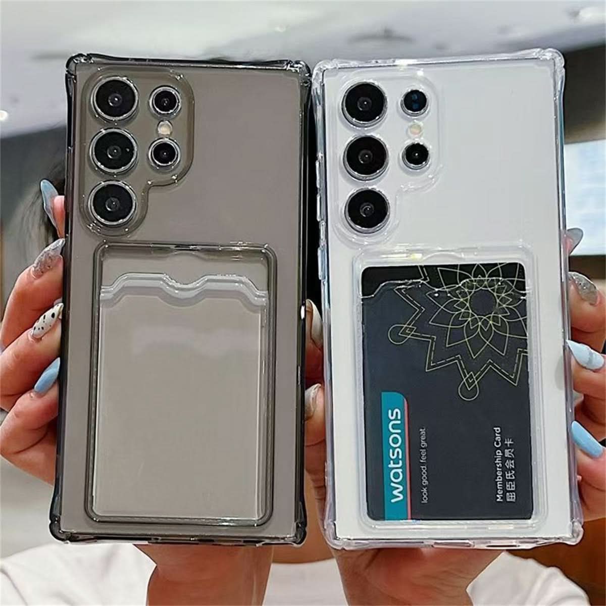 Card Holder Case for Samsung Galaxy S25 Series – Four-Corner Airbag Protection