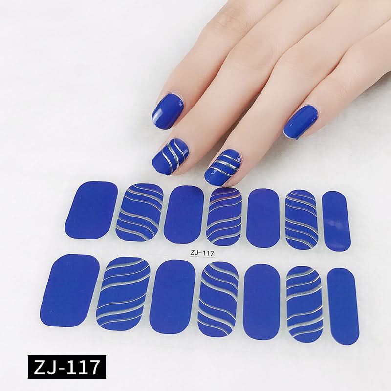 Waterproof 3D Gel Nail Stickers - Durable