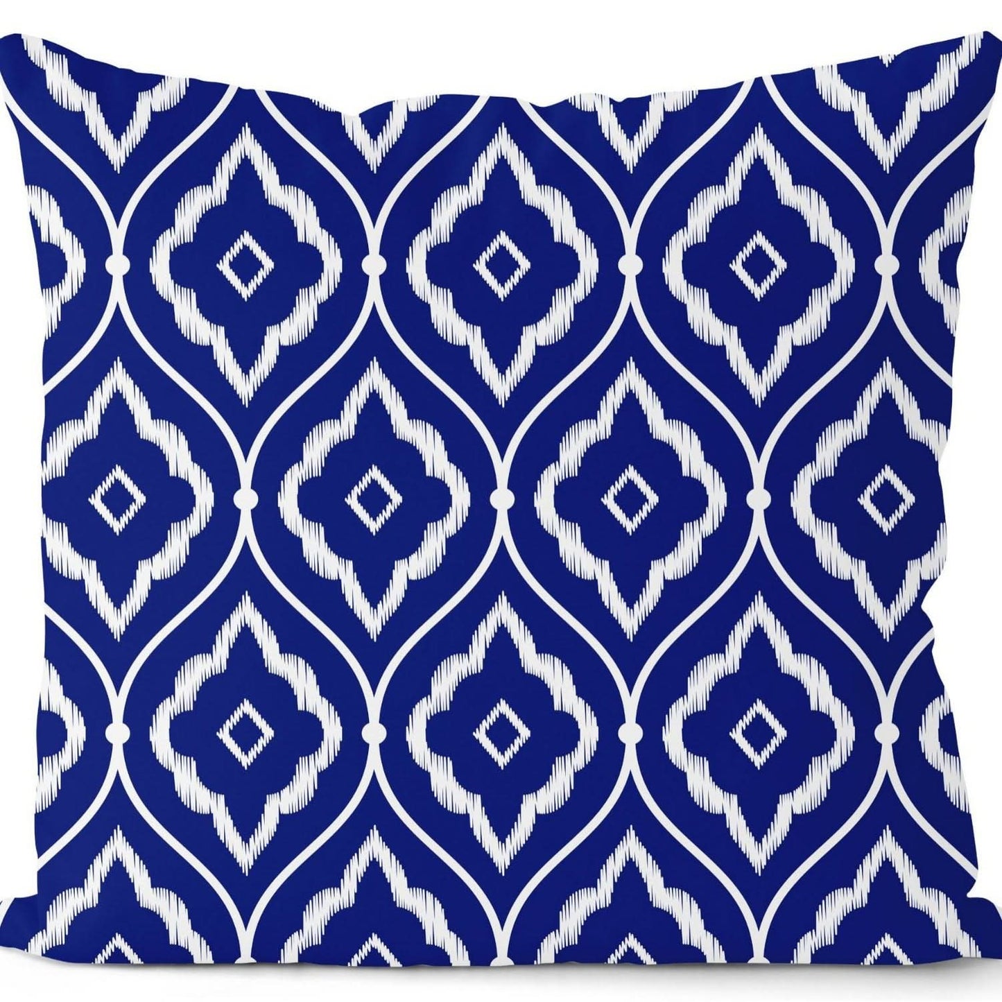 Royal Blue Geometric Pillow Cover