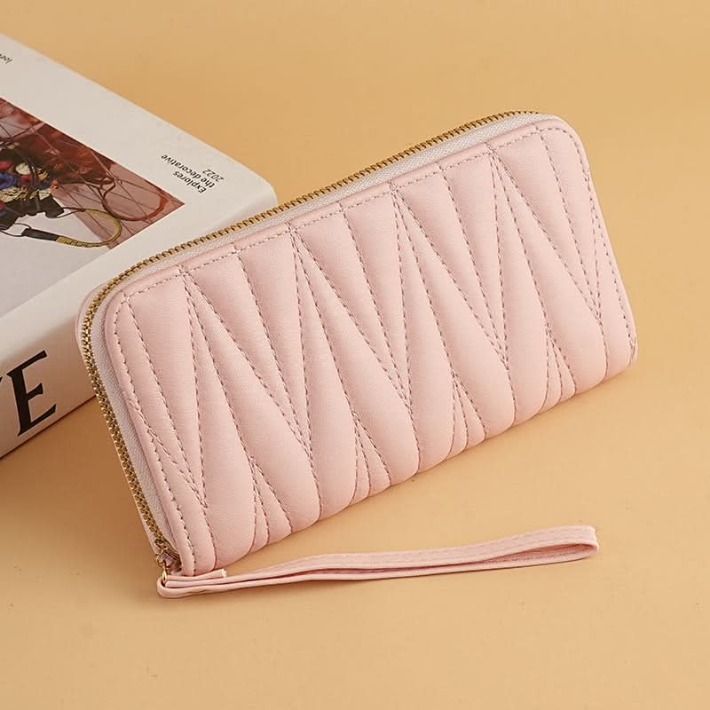 Women’s Wallet – Elegant Zipper Clutch Bag, Short & Long