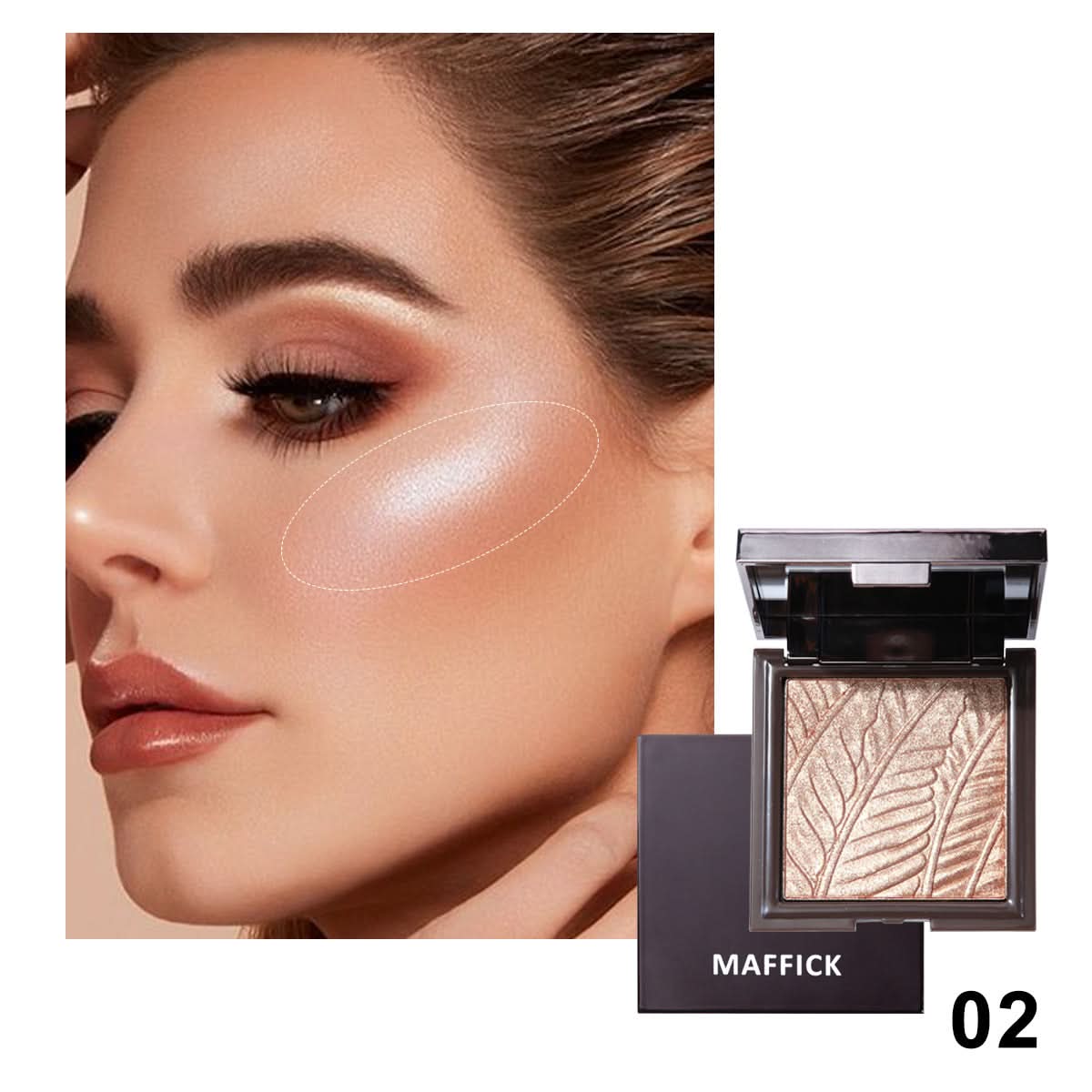 Earth Tone Eyeshadow – Long-Lasting Matte & Pearlescent Silver Powder