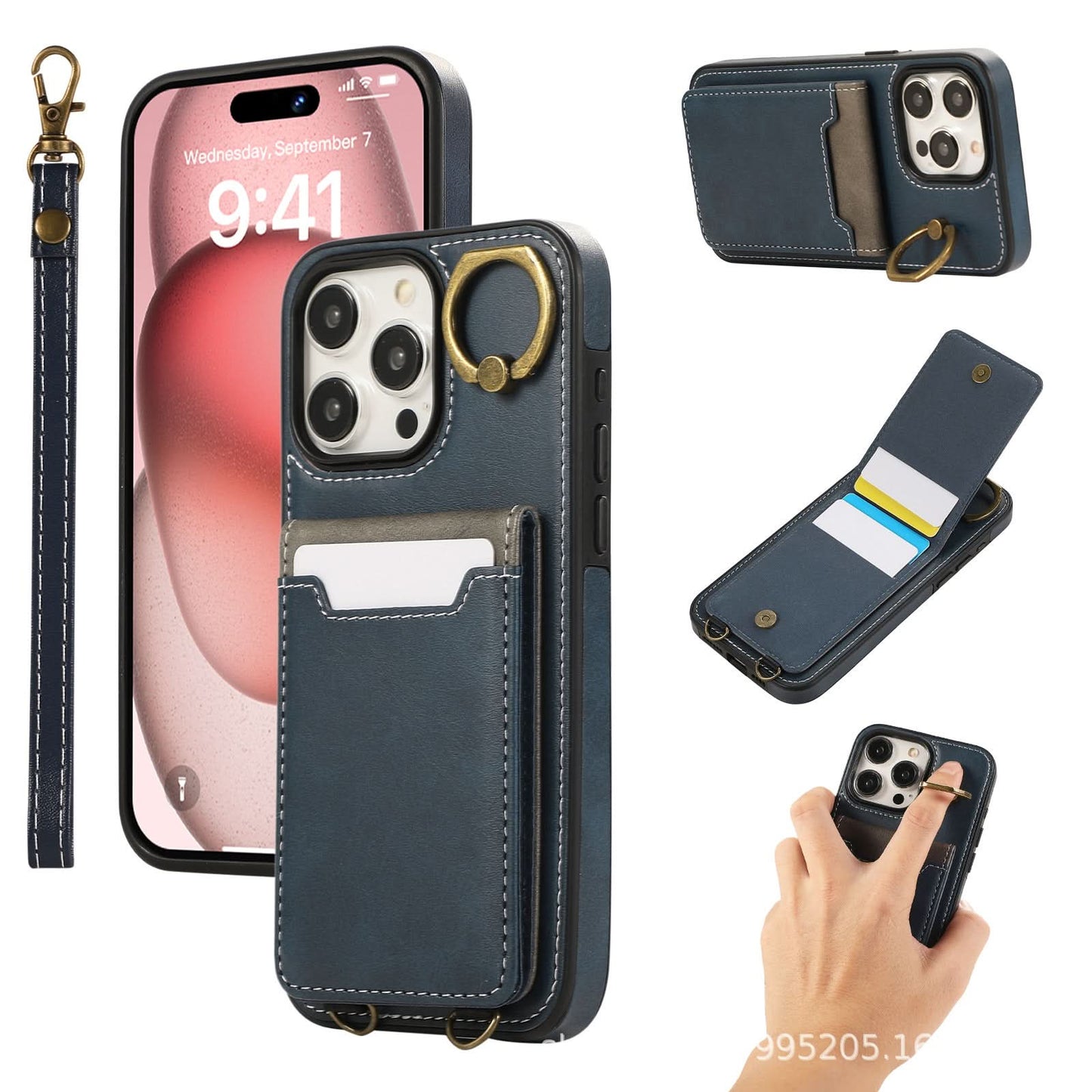 Multi-Function Leather Wallet Case for iPhone