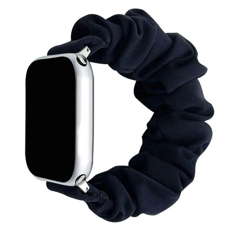 Scrunchie Apple Watch Band – Soft Silk Fabric Elastic Strap for 38mm-45mm (Only Strap)