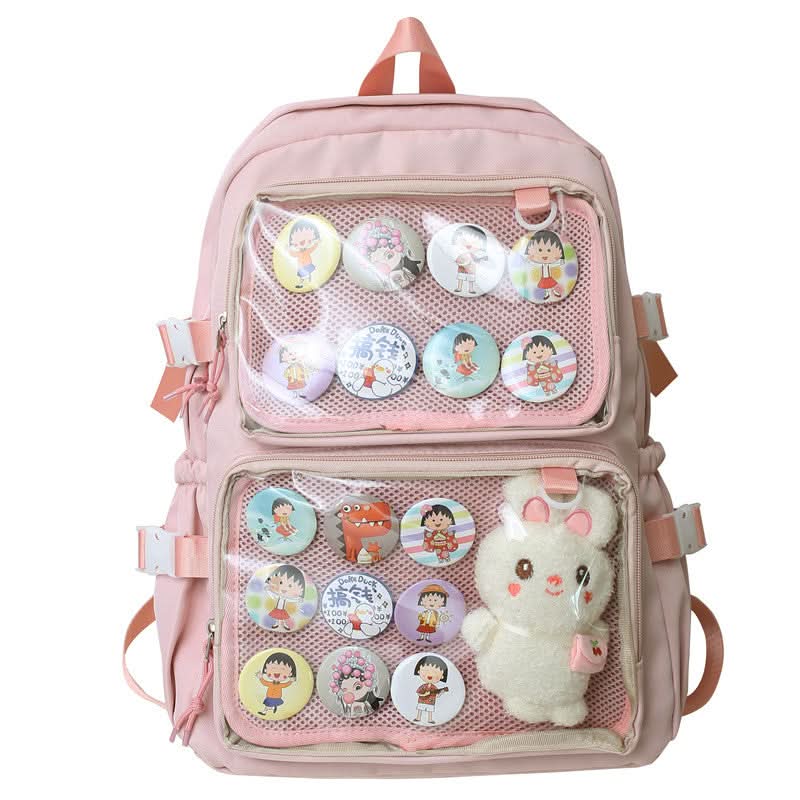 Trendy Transparent Backpack for School & Travel