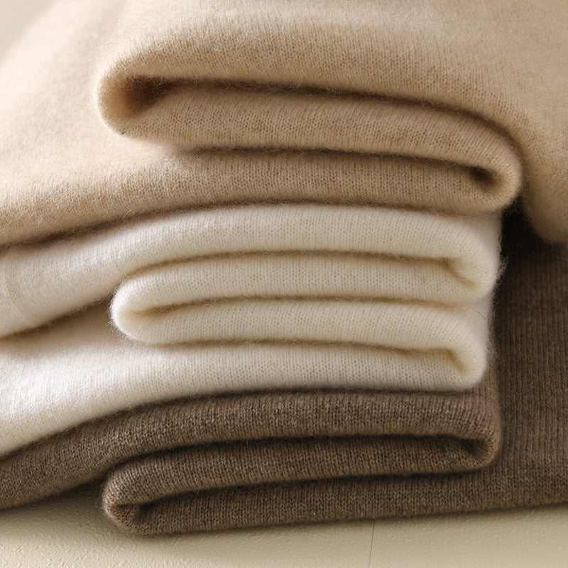 100% Wool Shawl – Knitted Cashmere Cape Scarf for Women, Autumn Warmth