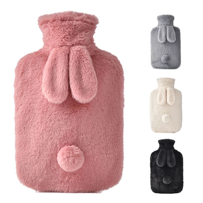 Cute Rabbit Flannel Hot Water Bottle