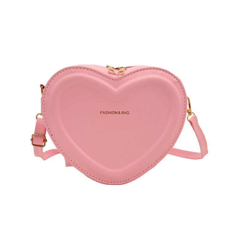 Trendy Heart-Shaped PU Shoulder Bag for Women